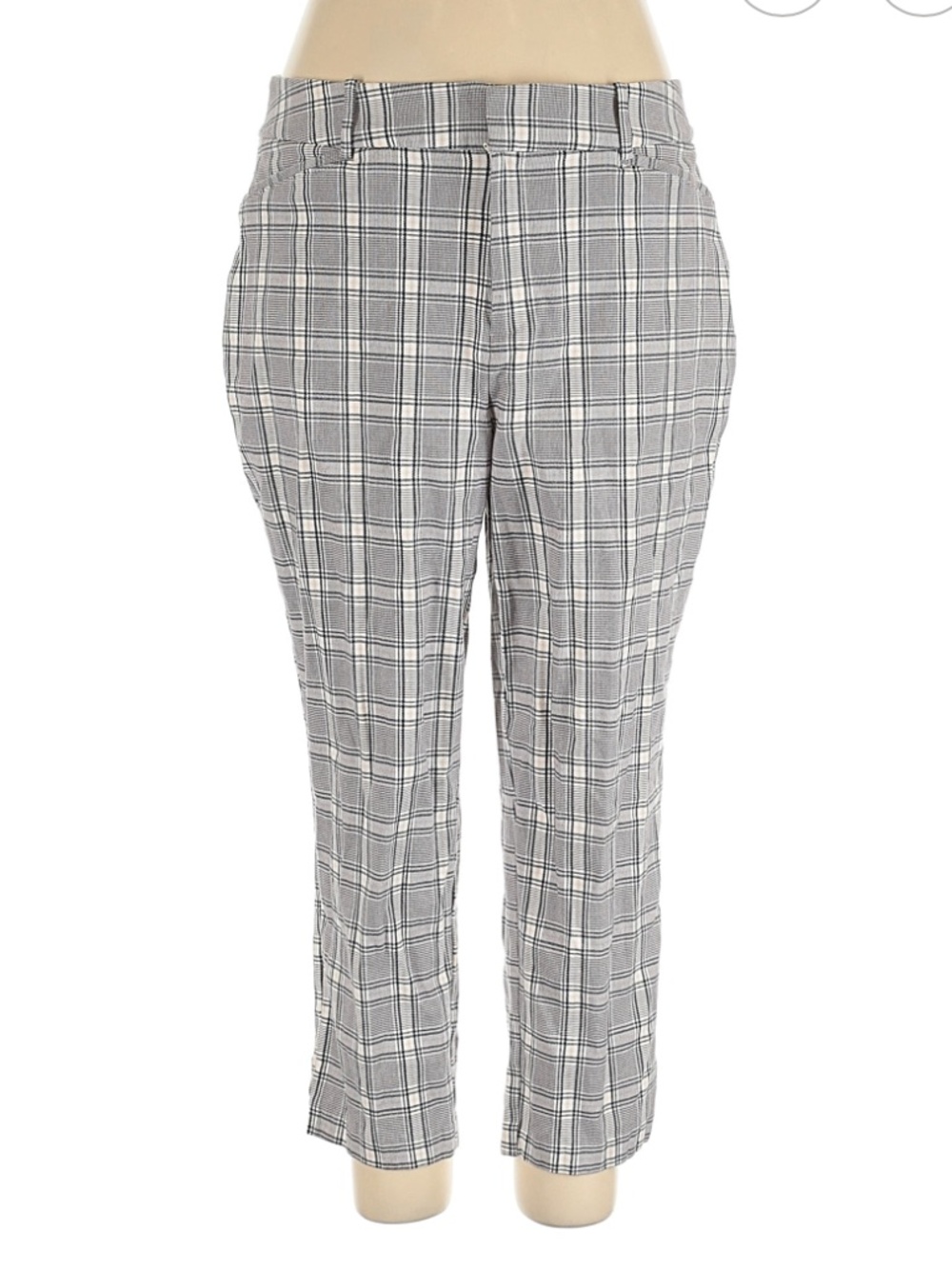 Ava & Viv Plaid High Rise Pants